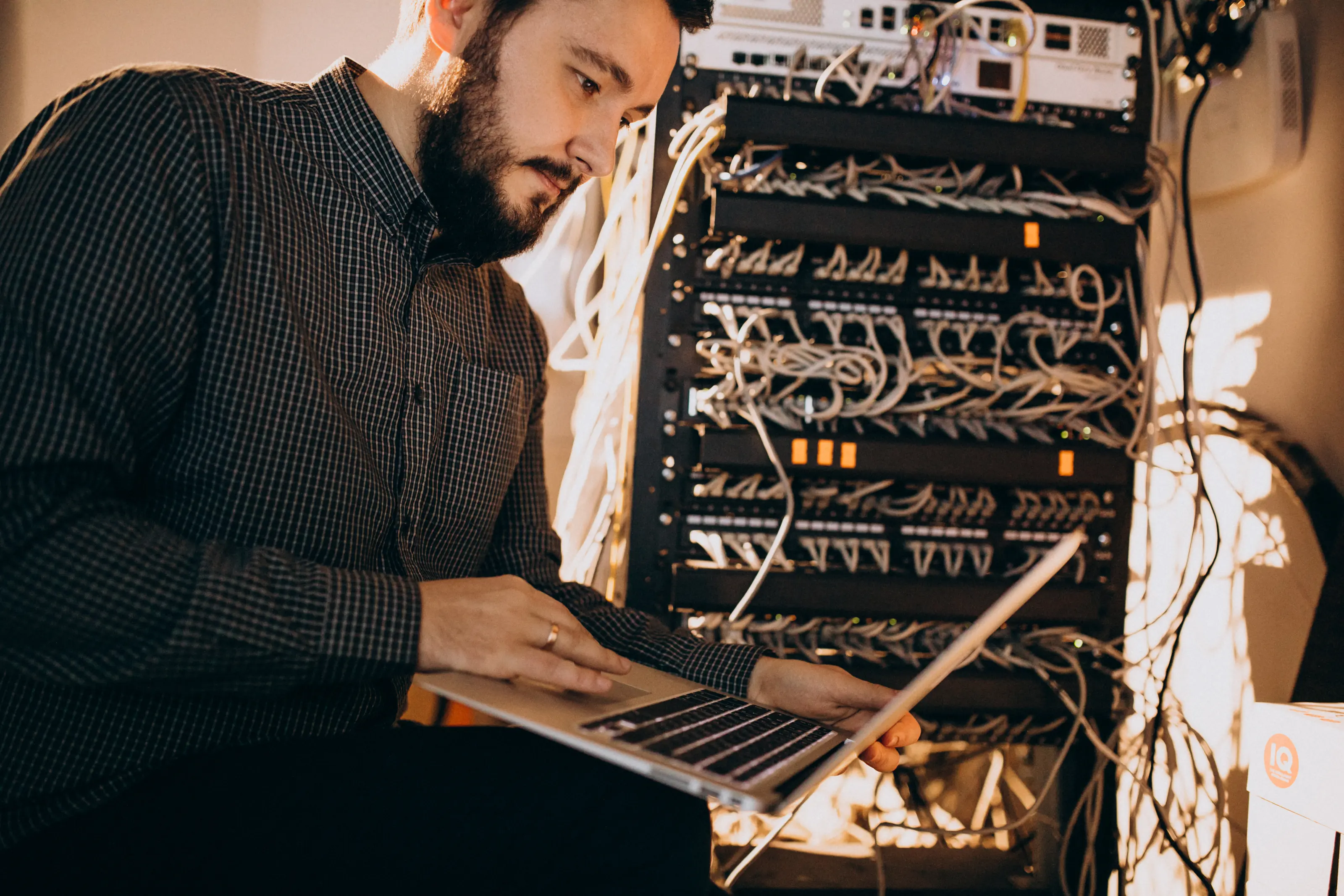 An IT technician upgrading a Perth business computer from Windows 10 to Windows 11